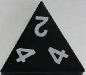 PARTS ONLY - Tri-Ominos Domino Game - (1) 2 4 4 Domino Tile Only