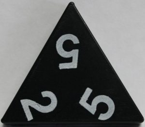 PARTS ONLY - Tri-Ominos Domino Game - (1) 2 5 5 Domino Tile Only