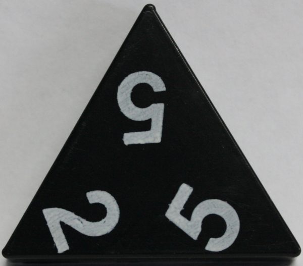 PARTS ONLY - Tri-Ominos Domino Game - (1) 2 5 5 Domino Tile Only