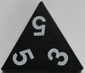 PARTS ONLY - Tri-Ominos Domino Game - (1) 3 5 5 Domino Tile Only