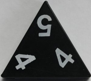 PARTS ONLY - Tri-Ominos Domino Game - (1) 4 4 5 Domino Tile Only