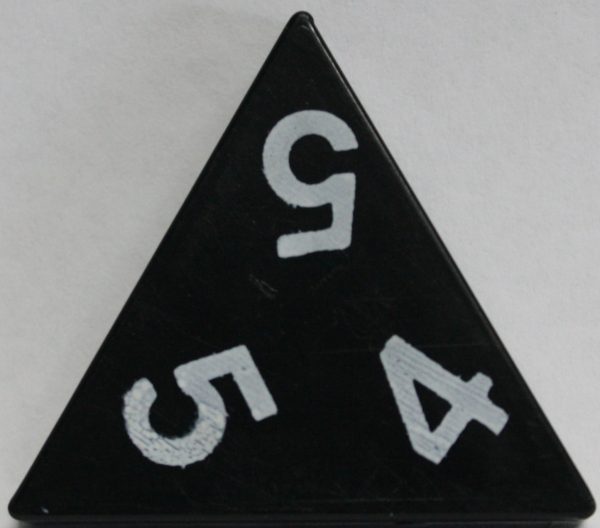 PARTS ONLY - Tri-Ominos Domino Game - (1) 4 5 5 Domino Tile Only