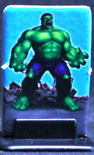 PARTS ONLY - Hulk 3D Rage Board Game - (1) Blue Hulk Player Mover and Stand Only