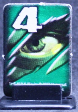 PARTS ONLY - Hulk 3D Rage Board Game - (1) Number 4 Gamma Token Only