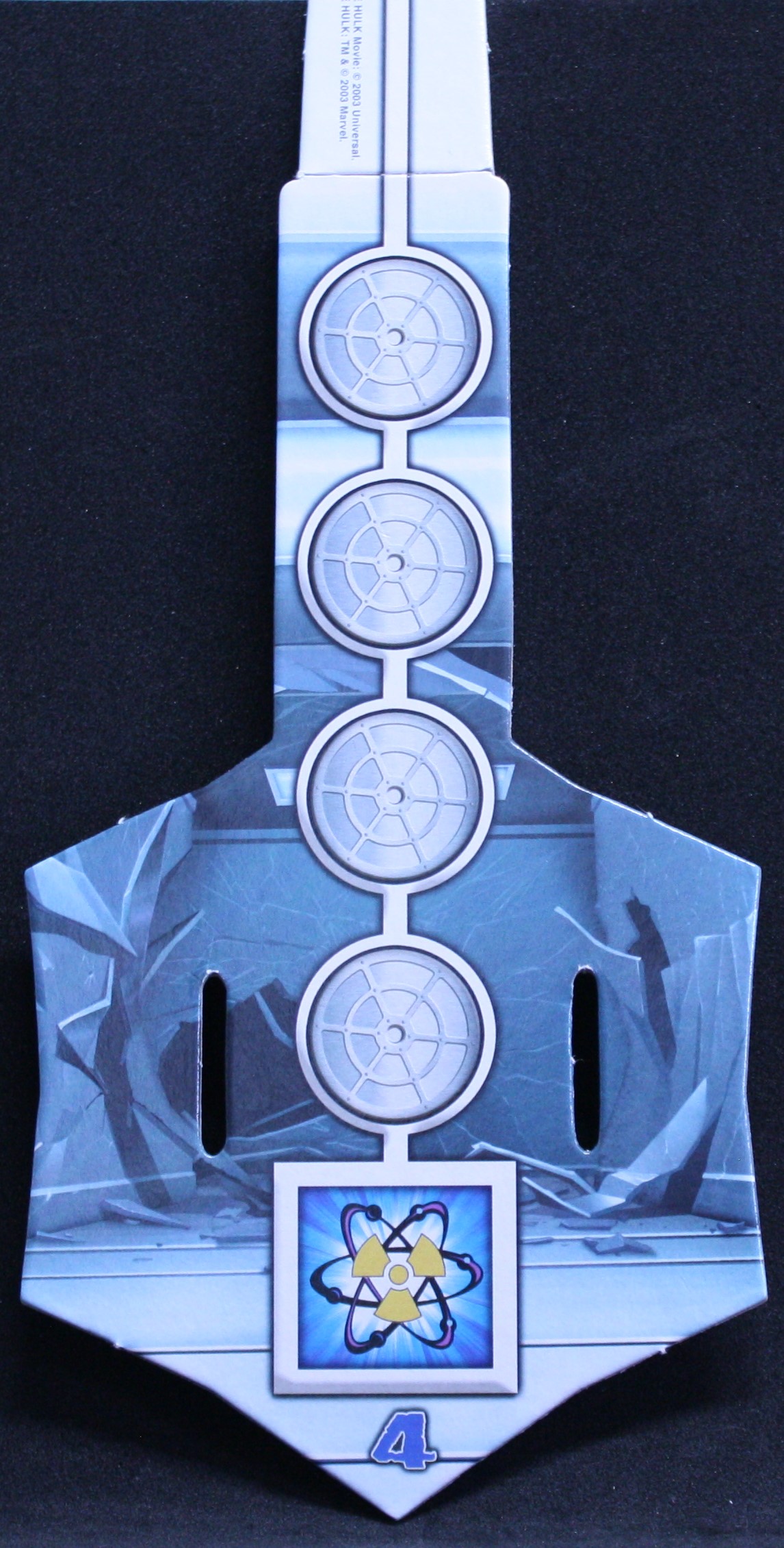 PARTS ONLY - Hulk 3D Rage Board Game - (1) Blue Cardboard Outrigger Only