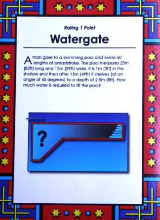 PARTS ONLY - I.Q. Challenge Lateral Thinking Game - (1) Pack of 10 Giant Puzzle Cards
