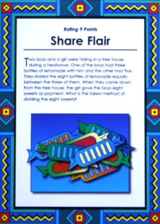 PARTS ONLY - I.Q. Challenge Lateral Thinking Game - (1) Pack of 10 Giant Puzzle Cards