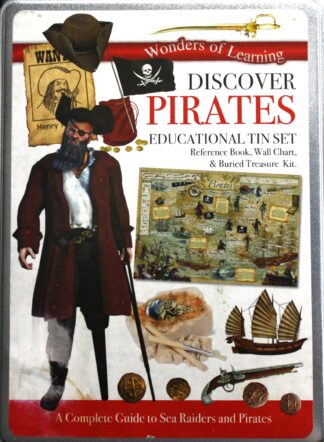 Wonders of Learning Discover Pirates Educational Tin Set - Open but unused