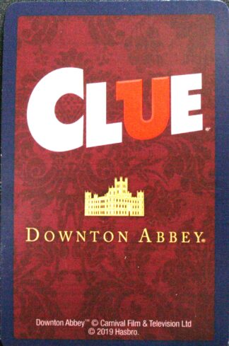 PARTS ONLY - Clue Downton Abbey Board Game - (1) Dining Room Card Only