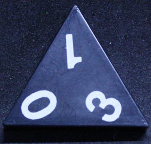 PARTS ONLY - Tri-Ominos Domino Game - (1) 0 1 3 Domino Tile Only