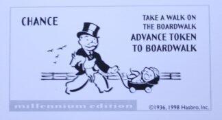 PARTS ONLY - Monopoly Board Game 2000 Millennium Tin Edition - #2 Chance Card Only