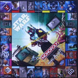 PARTS ONLY - Monopoly Star Wars Boba Fett Edition Board Game - (1) Game Board Only
