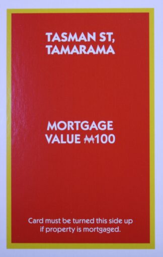 PARTS ONLY - Monopoly "The Block" (2018) Board Game - (1) Tasman St. Tamarama Title Deed Only