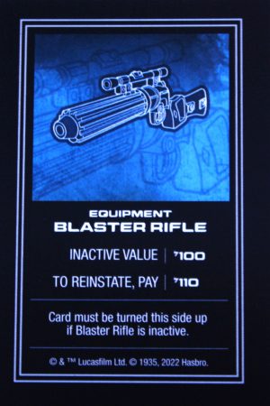 PARTS ONLY - Monopoly Star Wars Boba Fett Edition Board Game - (1) Blaster Rifle Title Deed Card Only
