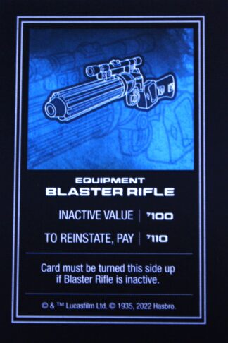 PARTS ONLY - Monopoly Star Wars Boba Fett Edition Board Game - (1) Blaster Rifle Title Deed Card Only