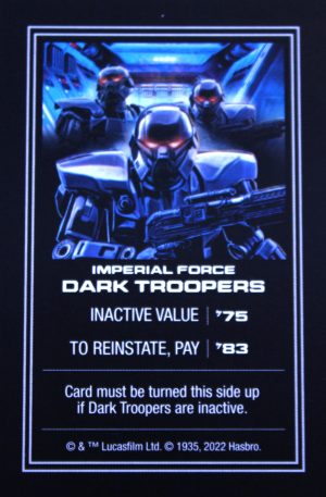 PARTS ONLY - Monopoly Star Wars Boba Fett Edition Board Game - (1) Dark Troopers Title Deed Card Only