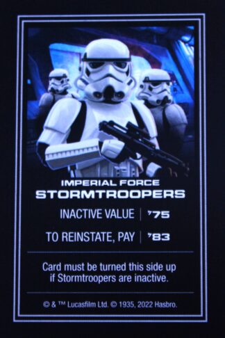PARTS ONLY - Monopoly Star Wars Boba Fett Edition Board Game - (1) Stormtroopers Title Deed Card Only