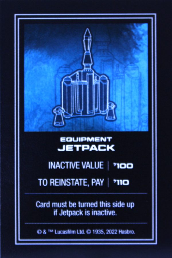 PARTS ONLY - Monopoly Star Wars Boba Fett Edition Board Game - (1) Jetpack Title Deed Card Only