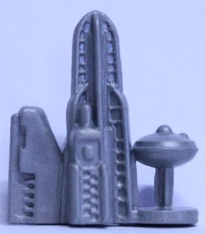 PARTS ONLY - Monopoly Board Game - (1) Silver Space City Hotel Only