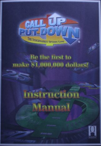 PARTS ONLY - Call Up Put Down Stockmarket Options Board Game - (1) Instruction Manual Only