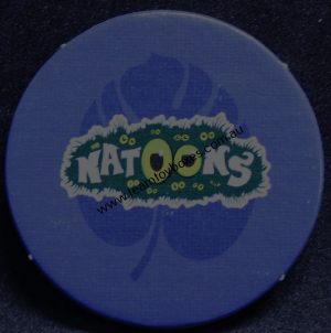 PARTS ONLY - Natoons Adventure Board Game - (1) Dark Blue Round Playing Disc Only