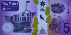PARTS ONLY - Pocket Money Board Game (1) Pack of 6 $5 Play Money Only