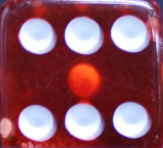 PARTS ONLY - Pocket Money Board Game (1) Translucent Die Only