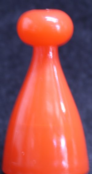 PARTS ONLY - Pocket Money Board Game (1) Orange Plastic Token Only