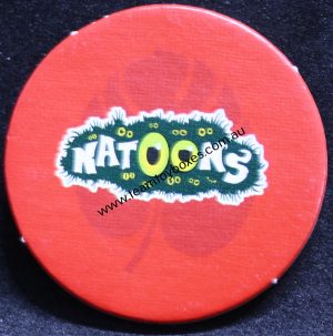 PARTS ONLY - Natoons Adventure Board Game - (1) Red Round Playing Disc Only