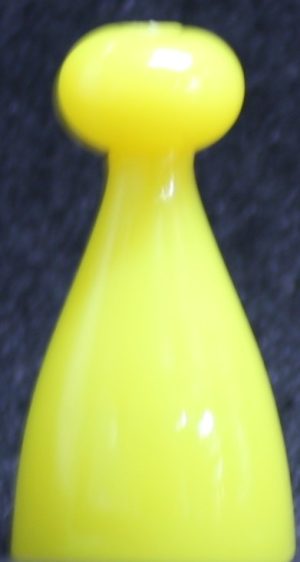 PARTS ONLY - Pocket Money Board Game (1) Yellow Plastic Token Only