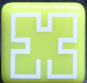 PARTS ONLY - Pictionary Board Game - (1) Lt Green Playing Cube Only