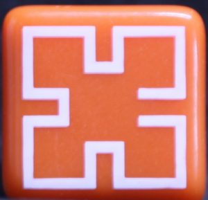 PARTS ONLY - Pictionary Board Game - (1) Orange Playing Cube Only