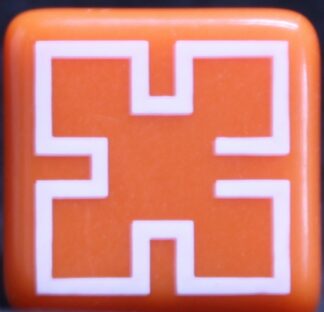 PARTS ONLY - Pictionary Board Game - (1) Orange Playing Cube Only