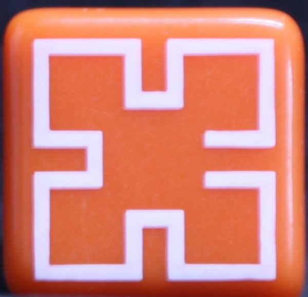 PARTS ONLY - Pictionary Board Game - (1) Orange Playing Cube Only