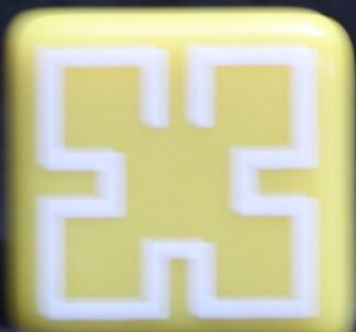 PARTS ONLY - Pictionary Board Game - (1) Yellow Playing Cube Only