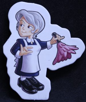 PARTS ONLY - Cluedo Junior The Case Of The Missing Chocolate Cake Board Game - (1) Mrs White Character Token Only