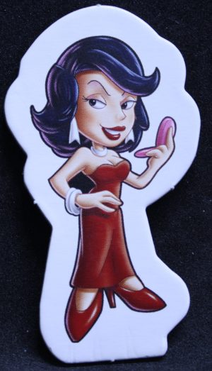 PARTS ONLY - Cluedo Junior The Case Of The Missing Chocolate Cake Board Game - (1) Miss Scarlet Character Token Only
