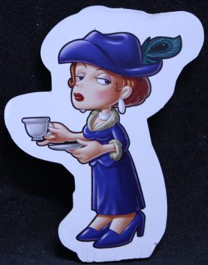 PARTS ONLY - Cluedo Junior The Case Of The Missing Chocolate Cake Board Game - (1) Mrs Peacock Character Token Only