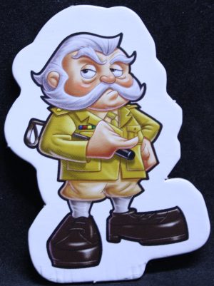 PARTS ONLY - Cluedo Junior The Case Of The Missing Chocolate Cake Board Game - (1) Colonel Mustard Character Token Only