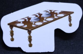 PARTS ONLY - Cluedo Junior The Case Of The Missing Chocolate Cake Board Game - (1) Dining Table Furniture Token Only