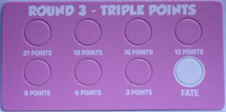 PARTS ONLY - Absolutely Clueless Party Game - (1) Unpunched Round 3 Triple Points Track Card Only