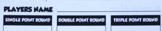 PARTS ONLY - Absolutely Clueless Party Game - (1) Double Sided Score Single Sheet Only