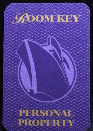 PARTS ONLY - Titanic The Board Game - (1) Purple Room Key Personal Property Card Only