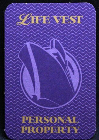 PARTS ONLY - Titanic The Board Game - (1) Purple Life Vest Personal Property Card Only
