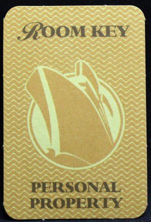 PARTS ONLY - Titanic The Board Game - (1) Yellow Room Key Personal Property Card Only