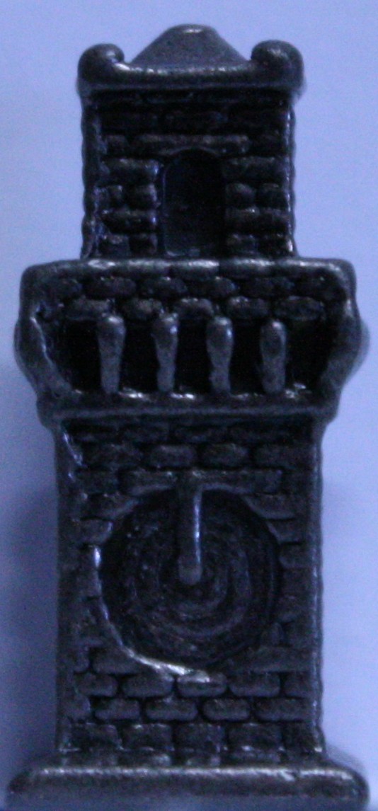 PARTS ONLY - Scene It Deluxe Board Game "The Twilight Saga" Edition - (1) Metal Voltari Clock Tower Only