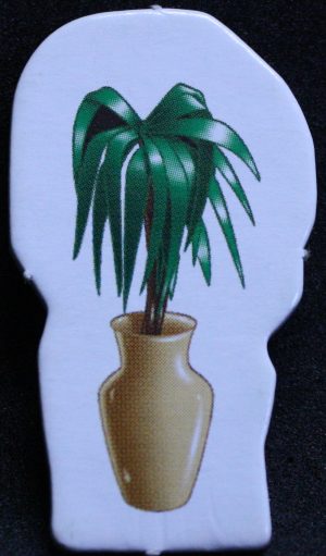 PARTS ONLY - Cluedo Junior The Case Of The Missing Chocolate Cake Board Game - (1) Pot Plant Token Only
