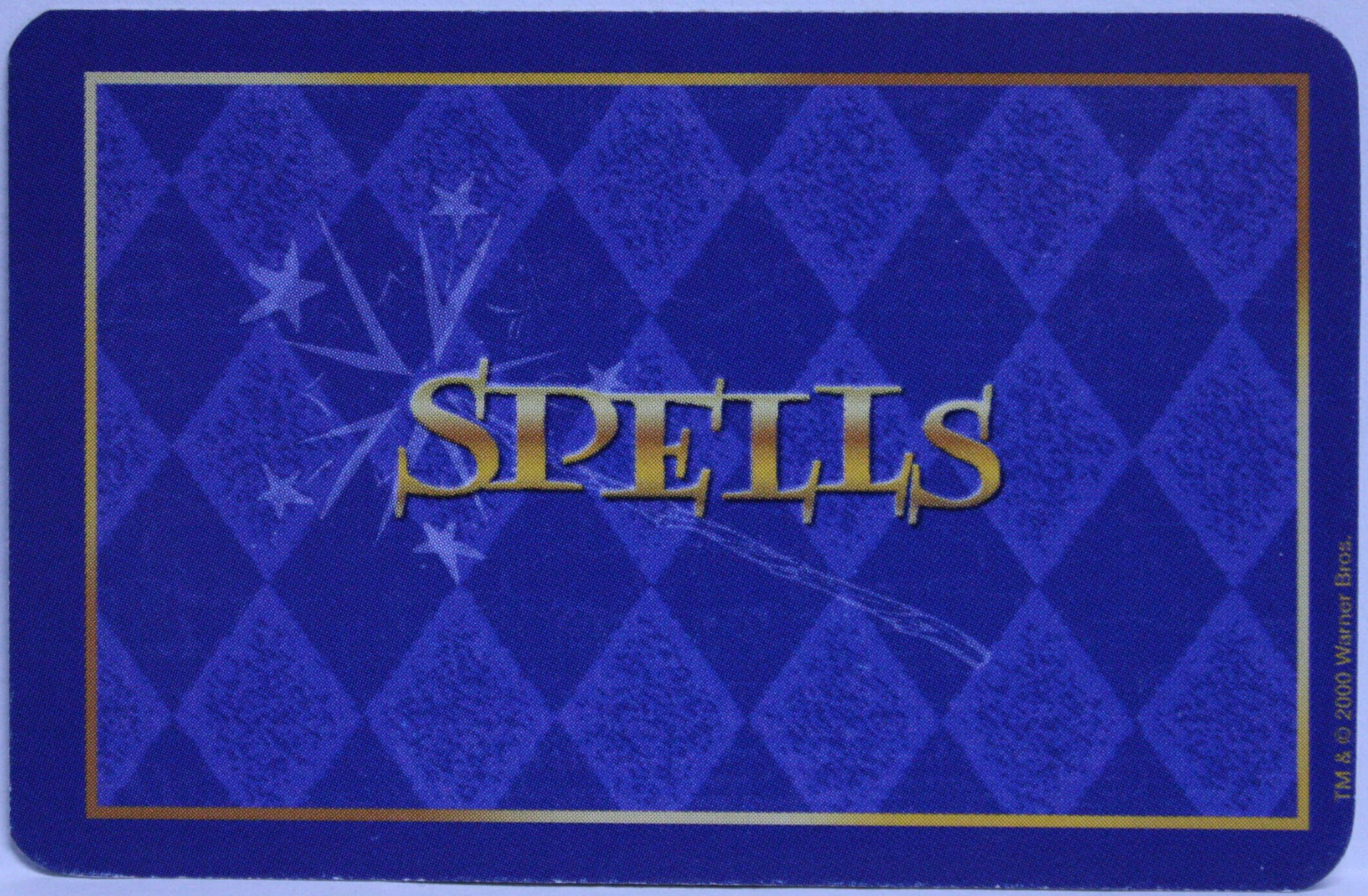 PARTS ONLY - Harry Potter and the Philosopher's Stone Trivia Game - (50) Spells Cards Only