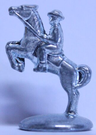 PARTS ONLY - MONOPOLY METAL TOKEN - (1) Metal Horse and Rider Token Only
