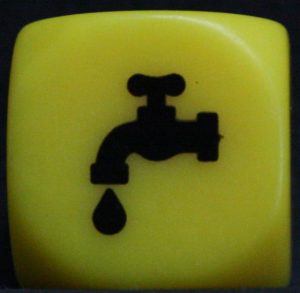 PARTS ONLY - Blokesworld It's Your Shout! Party and Drinking Game - (1) Specialty Drinking Die Only